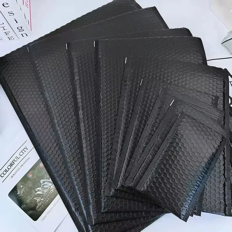 1/100 قطعة متعددة الحجم فقاعة التعبئة والتغليف المغلف البريدية مقاوم للماء تخزين رغوة لاصق الذاتي ختم الشحن أكياس فقاعة الحشو #2