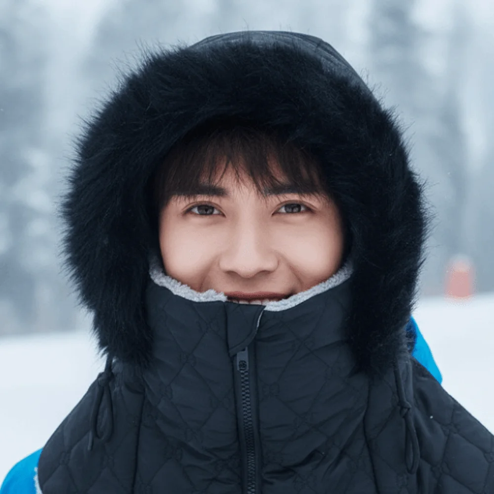 Neck Warmer Thick Hooded Scarf Hat Fleece Lined Full Coverage Unisex Balaclava Thermal Elastic Fit Winter Face Mask Riders