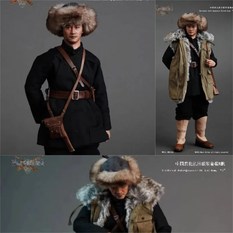 CHN-035 1/6 escala roupas de boneca masculina série militar da segunda guerra mundial nordeste anti-japonês modelo uniforme do exército unido para corpo de soldado de 12 ''