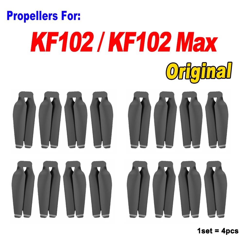 Original KF102 Max Hélices para Drone, Lâminas de Substituição, Pás, KF102, Mini Dron Acessórios, Peças