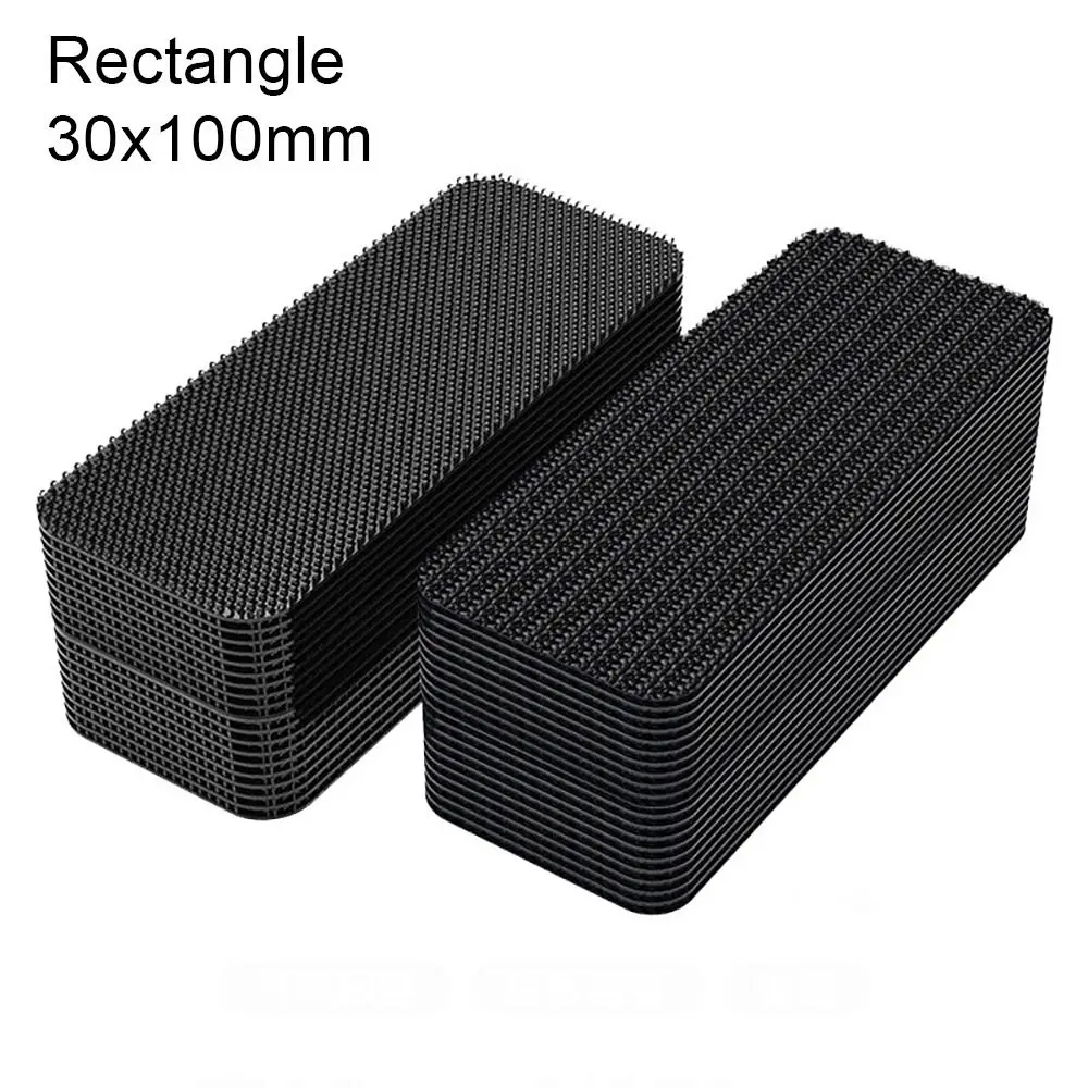 10Pcs Car Accessories Car Carpet Tape Strong Self Adhesive Universal Mat Fixing Stickers Gripper Pad Multifunction Fastener Hook