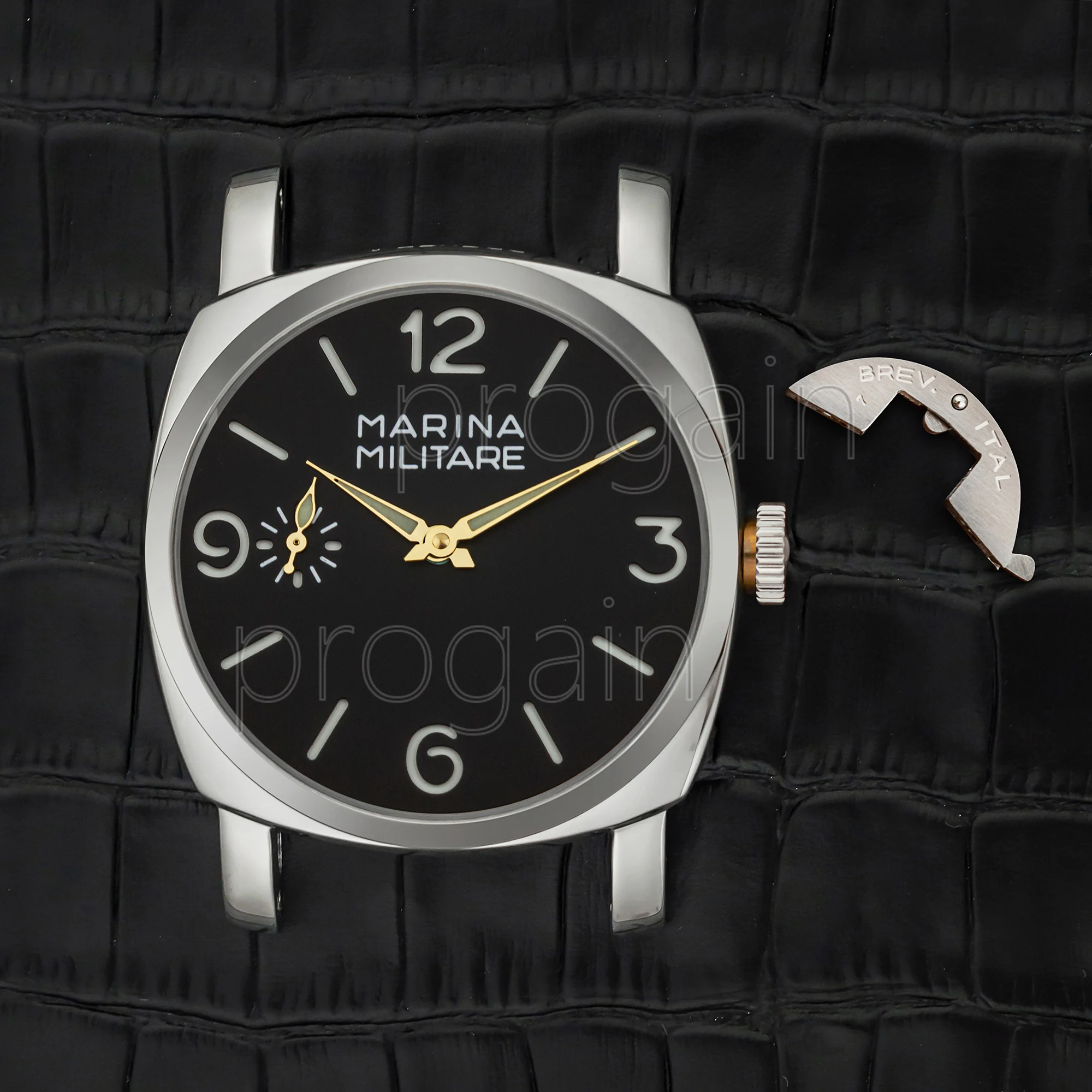 

PAM 6152 Case Vintage Case 47mm Watchcase 10ATM Waterproof fit 6152 ETA6497/6498/ST3600 Movement Stainless Steel Case