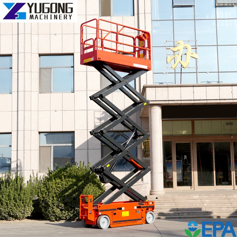 YG Hydraulic Scissor Cargo Lift Equipment Building Construction Machinery Lifting Platform Round Paint Booth Platform 8M Price