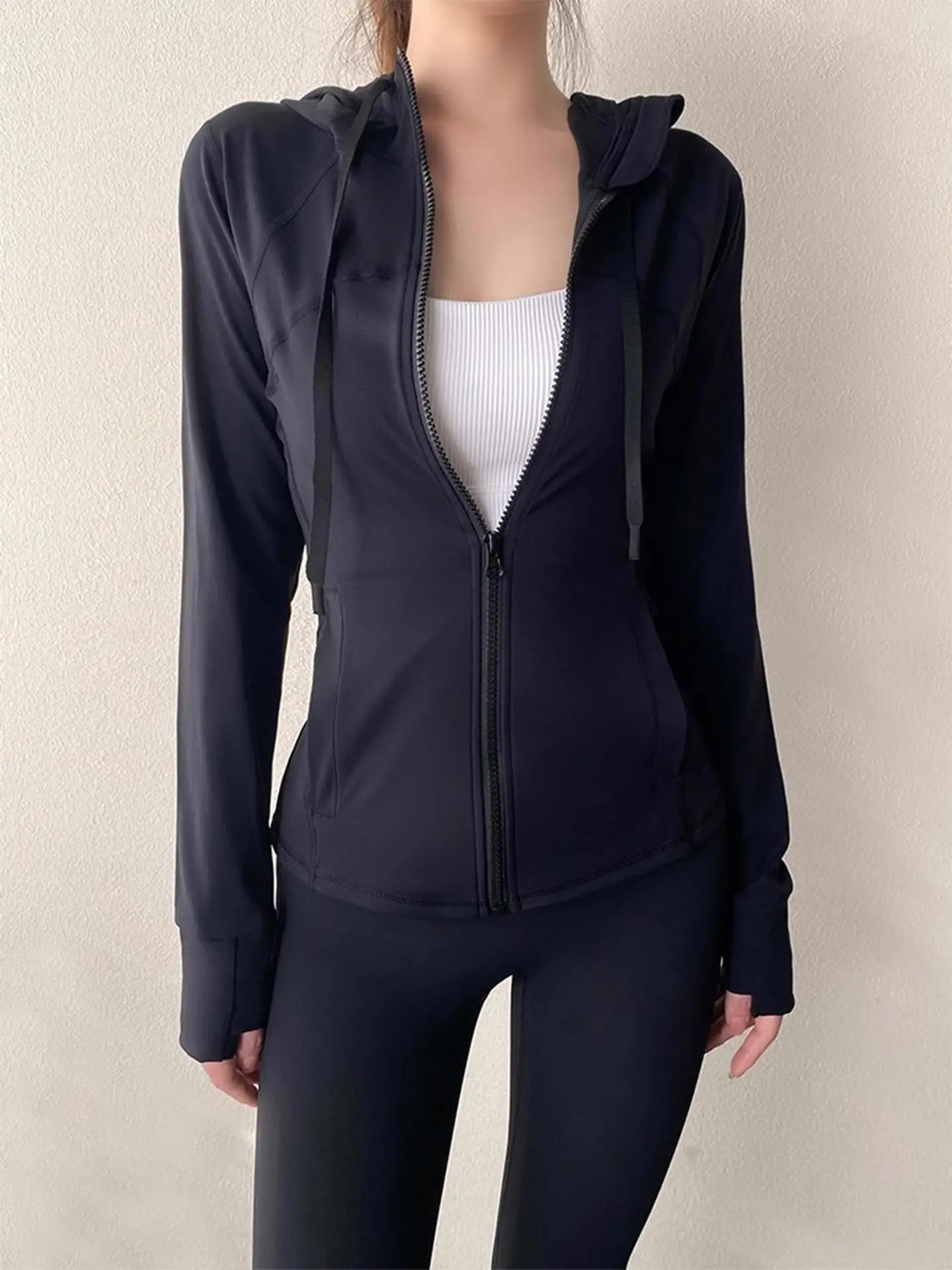 

Bla Slim Fit Yoga Jaet Женская весенне-осенняя длинная спортивная одежда для бега Qui Dry Fitn Top Faion Sport Sle