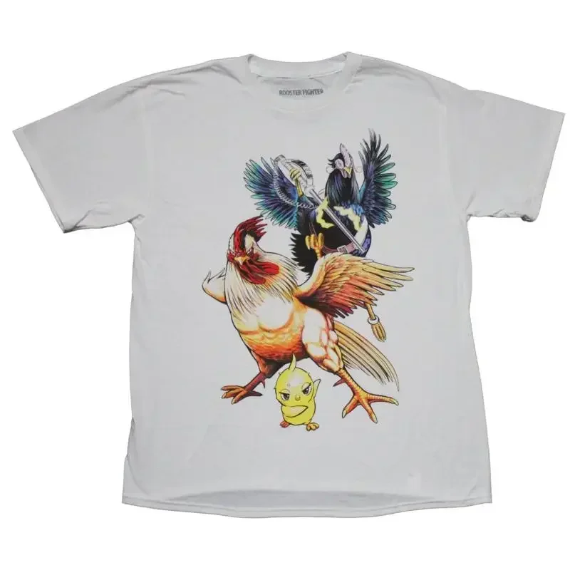 Camiseta para adultos Rooster Fighter, diseño de pollito debajo de gallos ferozmente luchadores