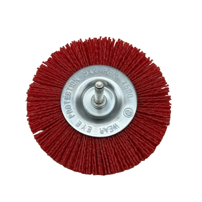 120Pcs 4Inch 80 Grit Nylon Filament Abrasive Wire Brush Wheel with 1/4 Inch Round Shank, for of Rust//Paint