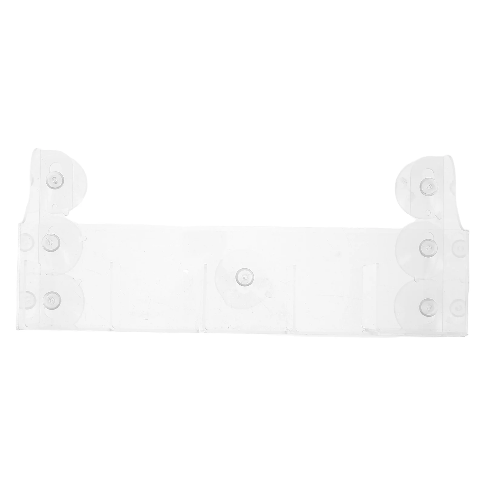 

Transparent Fridge Shelf Organizer Suction Cup Design Adjustable Dividers Easy Cleaning Beverage Holder Condiment Rack Organizer