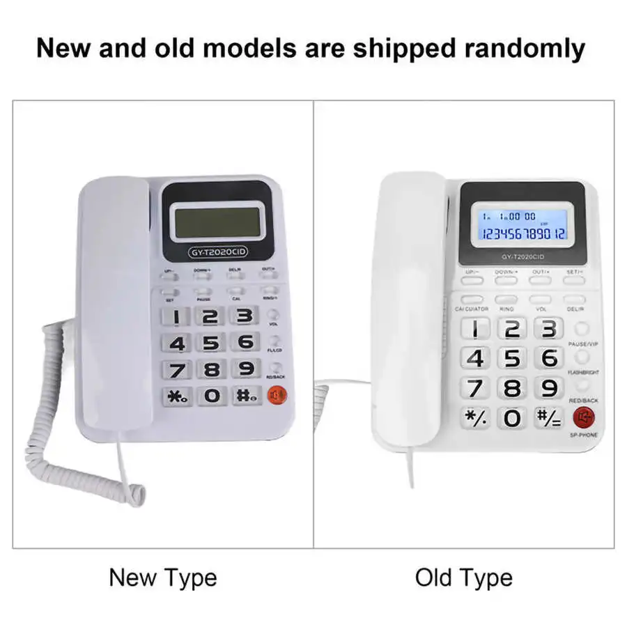 تليفونو هاتف سلكي عتيق مع مكبر صوت عرض حساب للمنزل مكتب فندق مكتب الهاتف الثابت