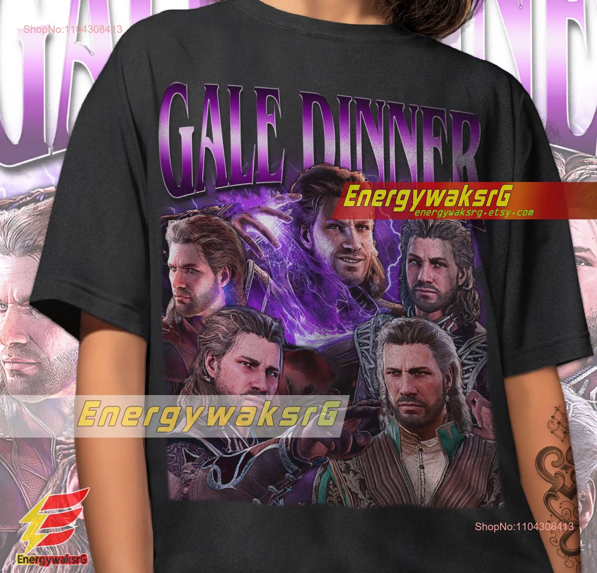 Limited Gale Dinner T Shirt Baldurs Gate Girl BG3 ShadowhearT long or short sleeves