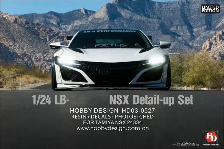 

HobbyDesign 1:24 LB Wide Body NSX HD03-0527 Modifying and Assembling Model Accessories