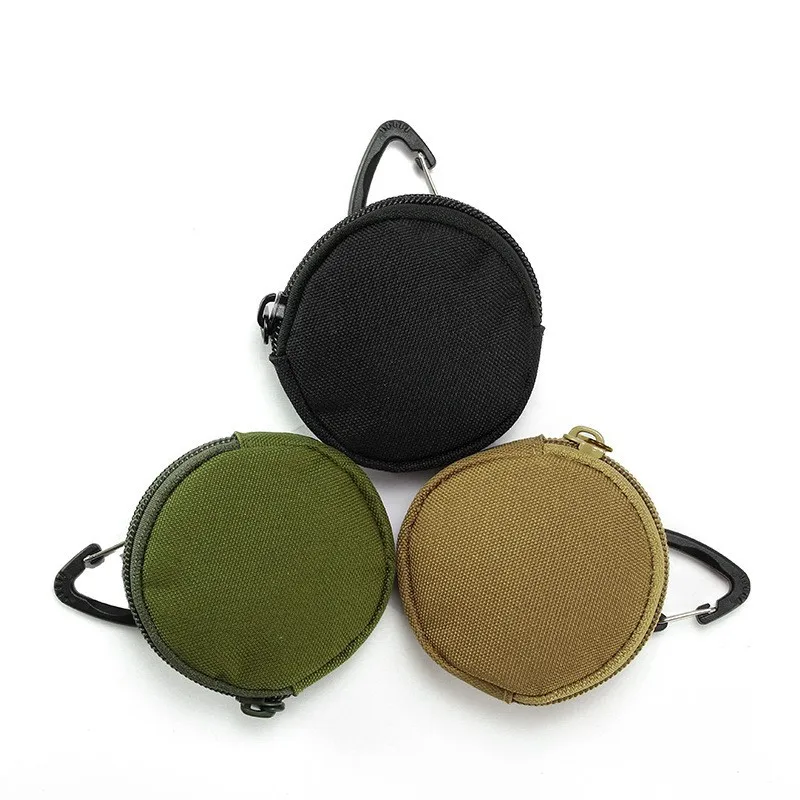 New High Quality Unisex Zipper Wallet Portable Round Mini Card Bag Coin Pocket Key Bag Credit Card Holder Purses