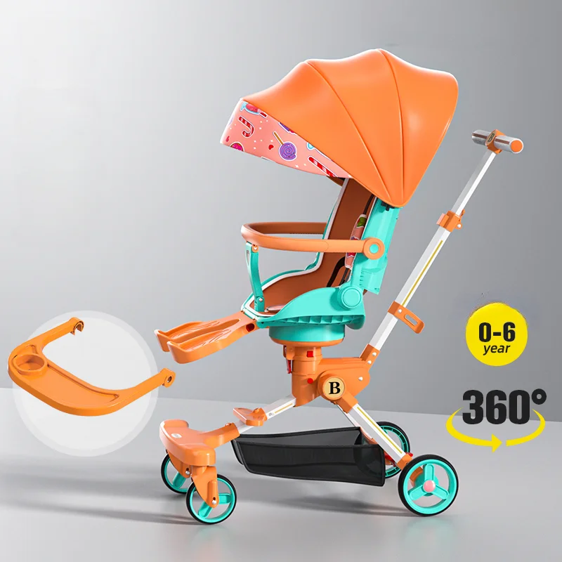 NEW Baby stroller four wheels Shock absorption Portable foldable Stroller Lightweight travel children's Trolley cart