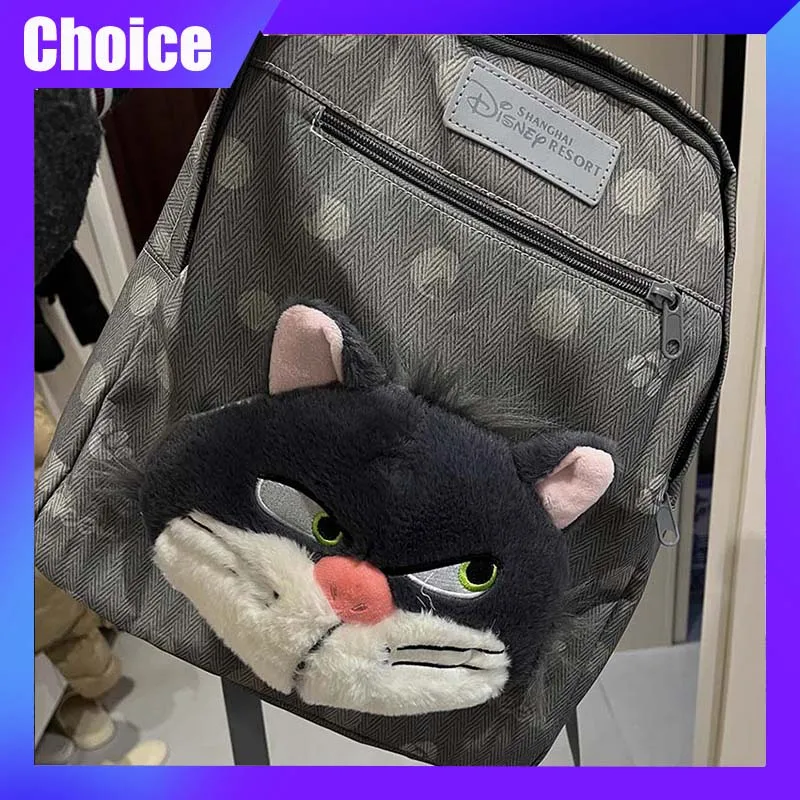 

Disney Lucifer Kids/Adult Backpack Luffy Cat Casual Cute Children Student School Bag Kawaii Trendy Outdoor Women Men Bag Gift