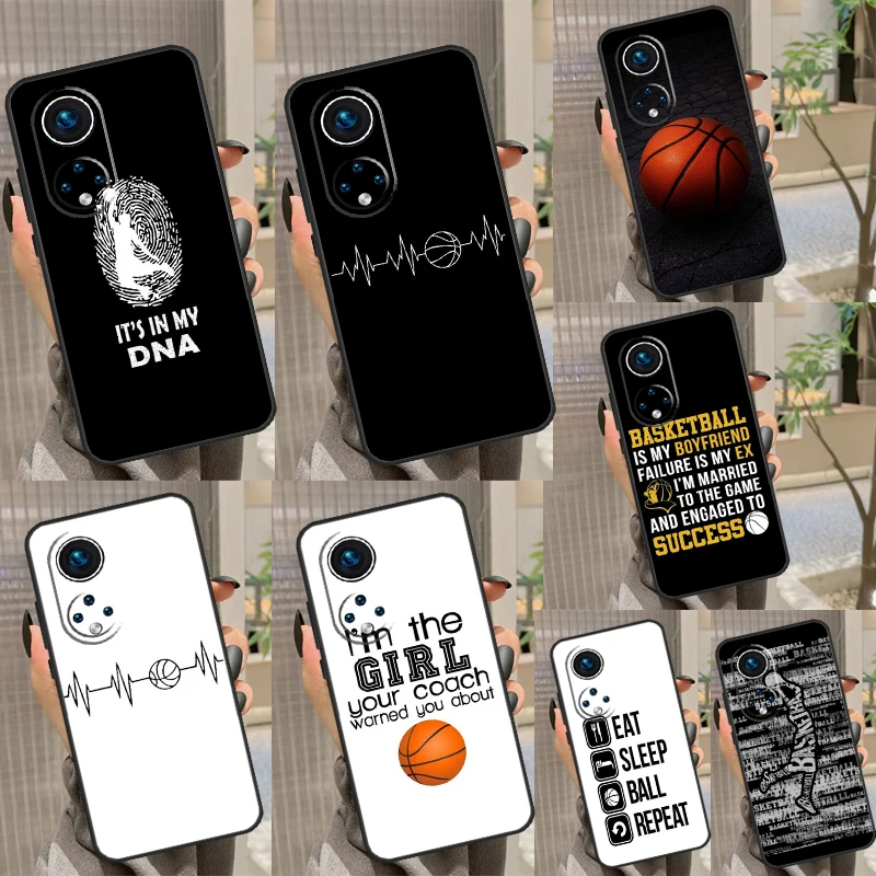 Basketball Heart Beat Case Cover For Honor X8a X9a X7a X6a X7 X8 X9 50 70 90 Lite Honor 8X 9X Magic 5 Lite Pro