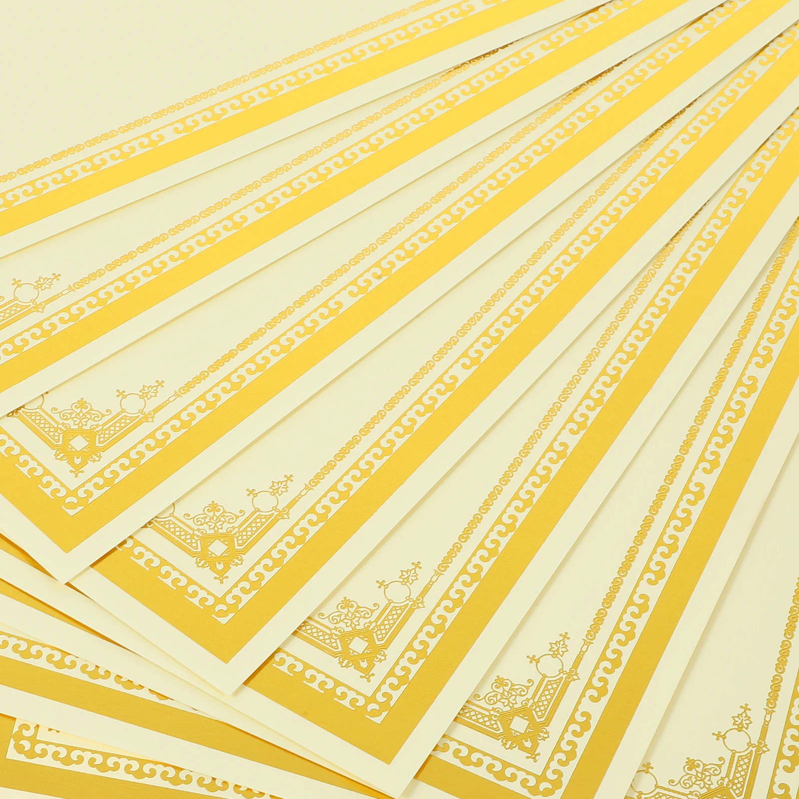 

10 Sheets Hot Stamping Certificate Inner Paper Diploma Participation Awards Blank Printable Certificate Paper for School