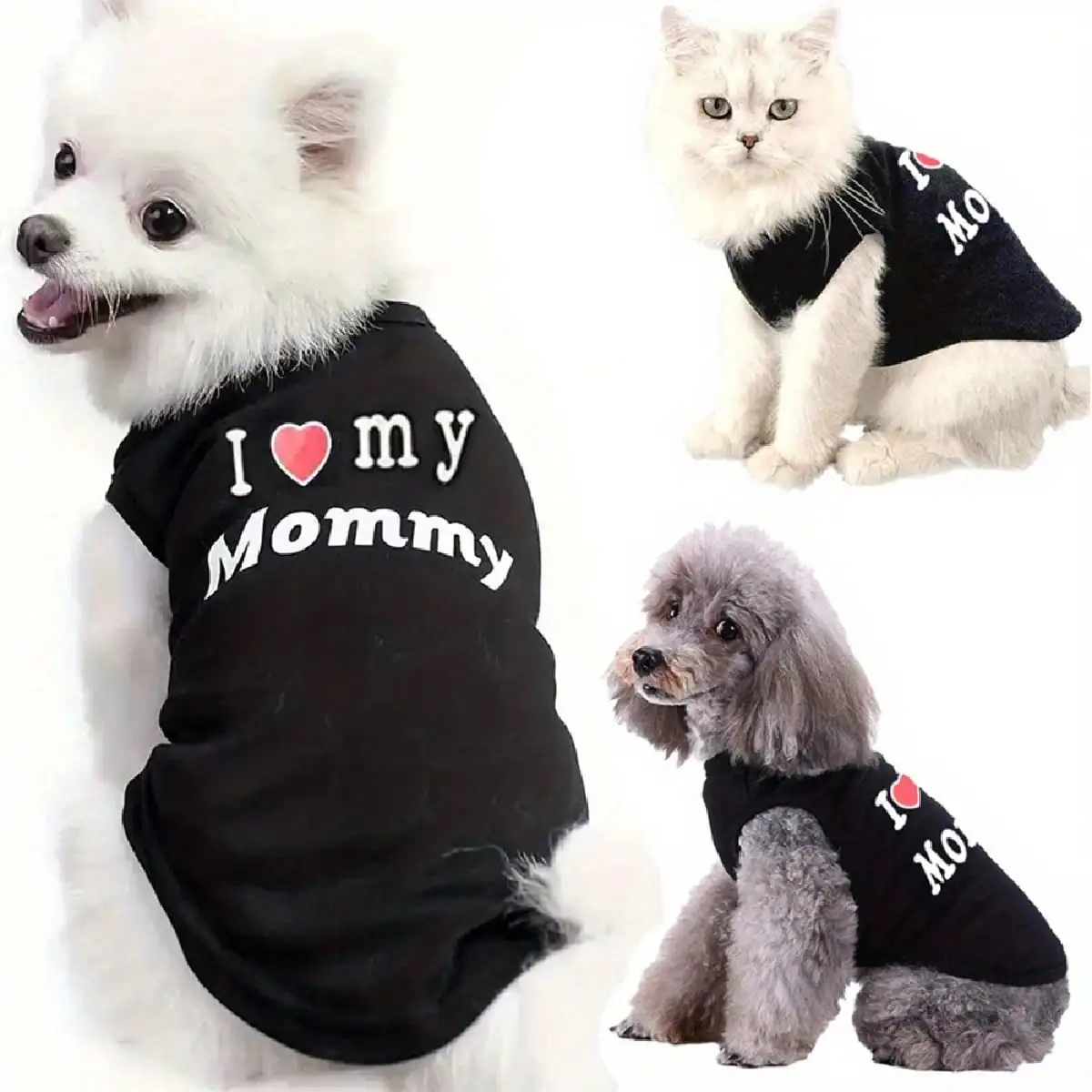 I Love My Daddy/Mommy Dog Vest 2