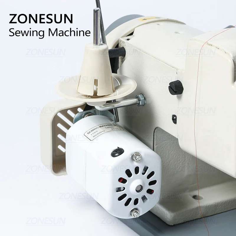 ZONESUN Household Blind-stitch Sewing Machine Direct Drive For Hat Sweater Neck Cuff Desktop Blind Trousers Sewing Machine 220V