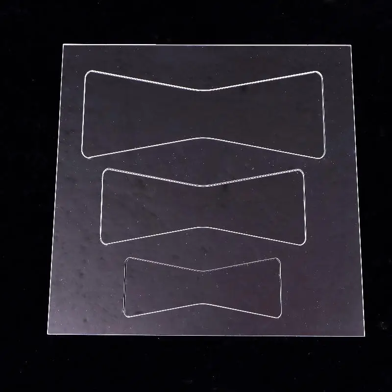 1 set di modelli per router ad arco Modelli in acrilico trasparente PET per strumenti per modelli di router per la lavorazione del legno