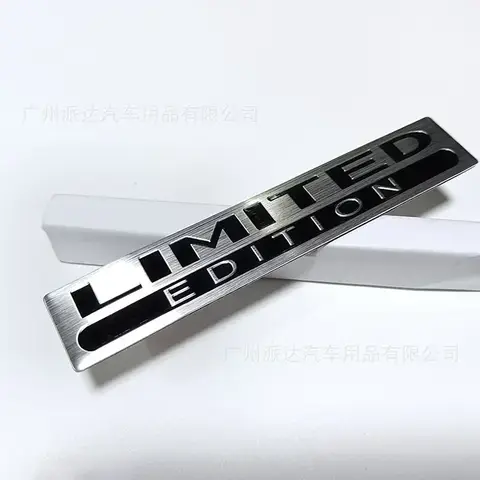 3D Aluminium Alloy Logo LIMITED EDITION Letters Fender Emblem Badge Rear Trunk Sticker Decal Car Accessories 8 best sales edition emblem - №7