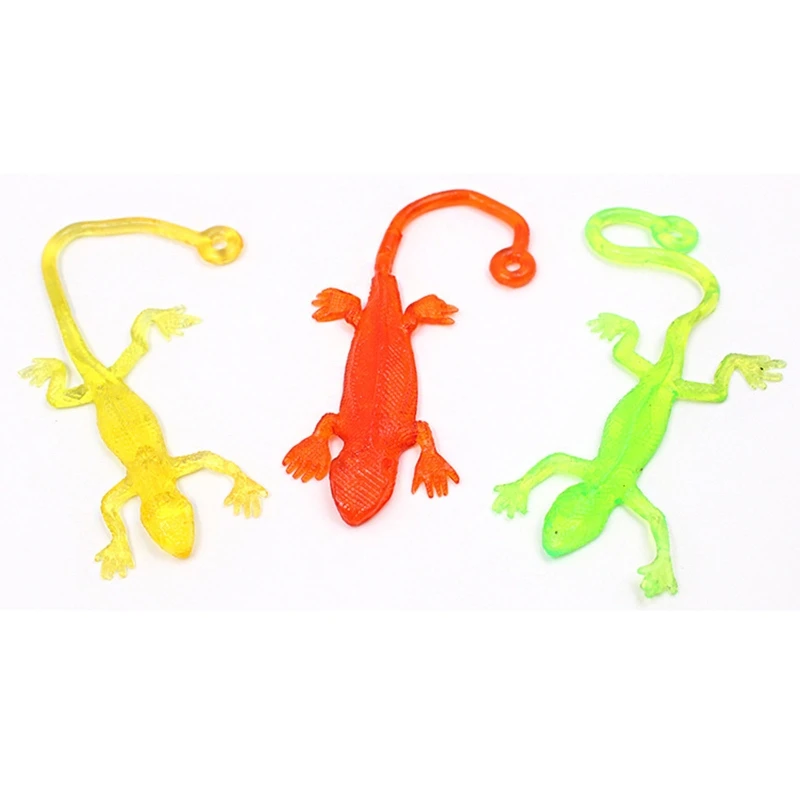 Toy Stretchy Wall Lizards Hand Wall Toy Interactive Kid Playset Anxiety Reliefs Fidgets for Autism D5QF