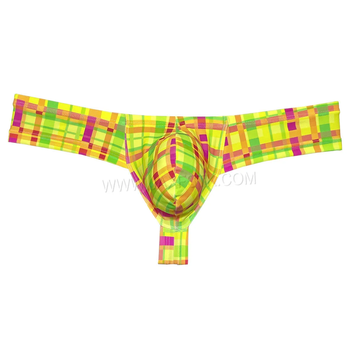 

Men's Underwear Thong Male Micro Bikini Brief Enhancing Pouch Unlined Breathable Comfy Sexy Beachwear Summer Vacation Multicolor