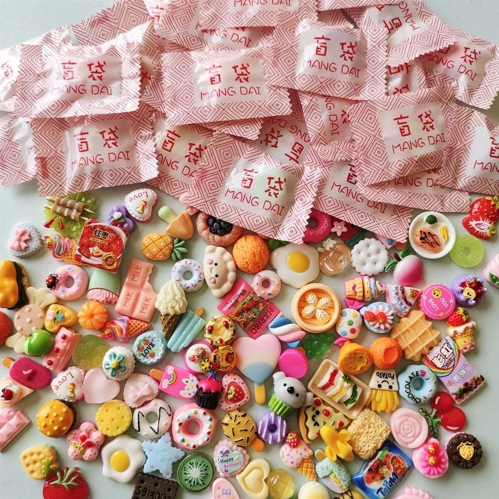 5/20/40pcs Mini Food Beverage Accessories Mini Blind Box House Kitchen Decoration Creative Party Blind Bag Children's Toy Gifts