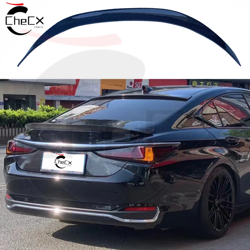 

For 2018-2024 Lexus ES200 250 300 100% Real Carbon Fiber Highquality Rear Spoiler Trunk Lid Diffuser AR Original Factory Styl