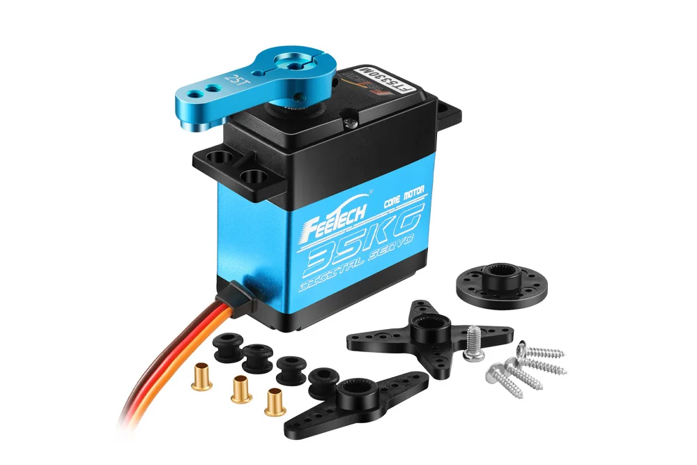 35KG Servo FT5330M Standard Digitale RC Servo Acciaio Gear Servo Impermeabile per Smart 1/8 1/10 RC Modello di Auto Elicottero Baja Trax