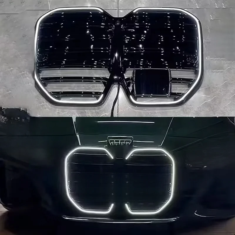 

High Quality Black Front Grille With Dual LED For G22 G23 G26 i4 2020-2025