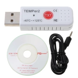 PC TEMPER2 USB Thermometer Hygrometer Temperature Data Logger Recorder