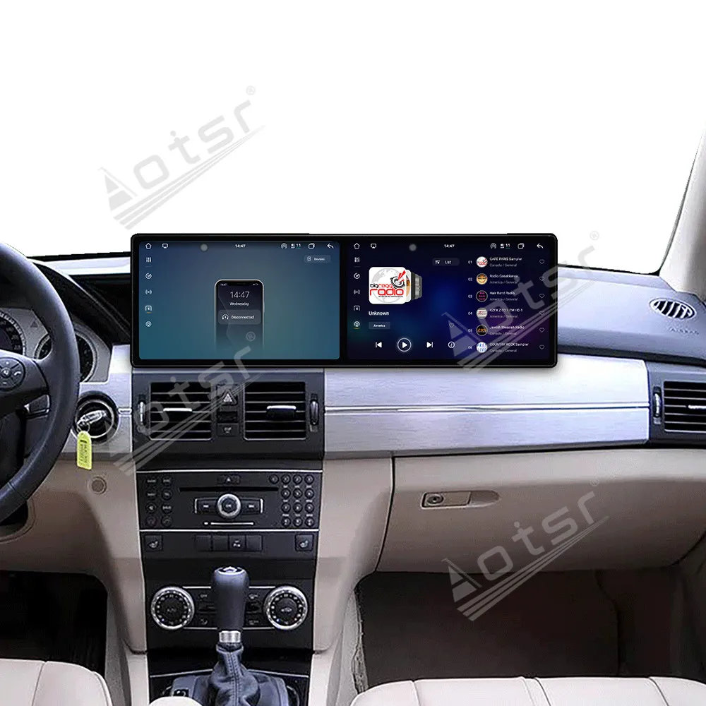

Для Mercedes-Benz GLK X204 2009-2012 Автомобильный carplay Android 15,0 двойной 9,1-дюймовый радио GPS-навигатор Стерео WIFI Мультимедийный плеер