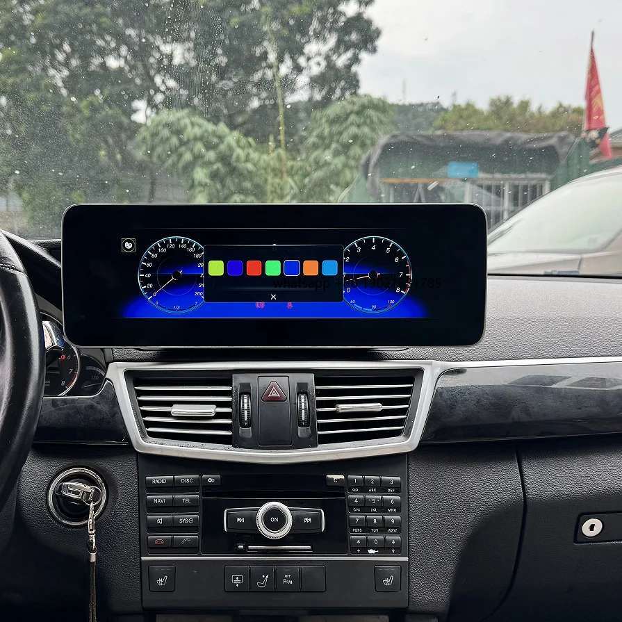 For E Class 2015 NTG5.0 System 14.9 Inch Navigation Dashboard Cluster Multimedia Player with CarPlay and DSP