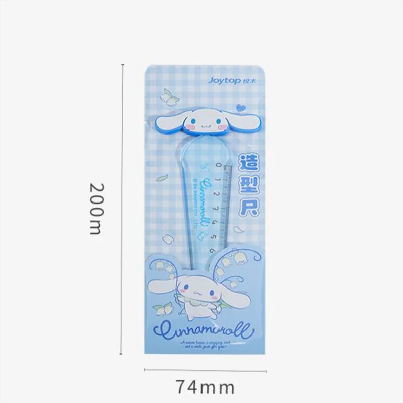 18pcs/lot Sanrio Kuromi Melody Cinnamoroll Ruler Creative Drawing Tool Bookmark Promotional Stationery Gift School Supplies