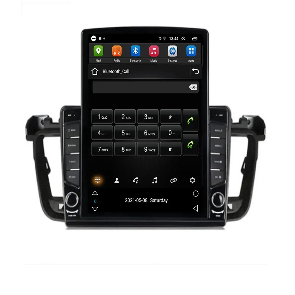 9.7 "العمودي نمط تسلا Carplay شاشة أندرويد بلوتوث راديو السيارة لتحديد المواقع والملاحة مشغل وسائط متعددة لبيجو 508 2011-2050