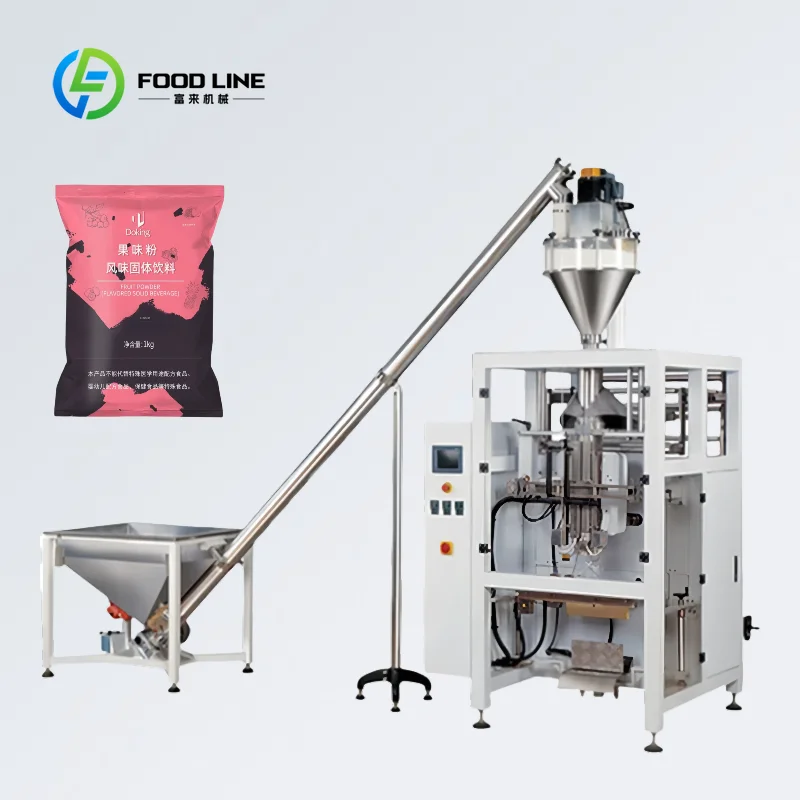 Customized Full Automatic Vertical Powder Packing Equipment 1 To 20kg For Flour Cassava Milk Powder Bulk Food Factory