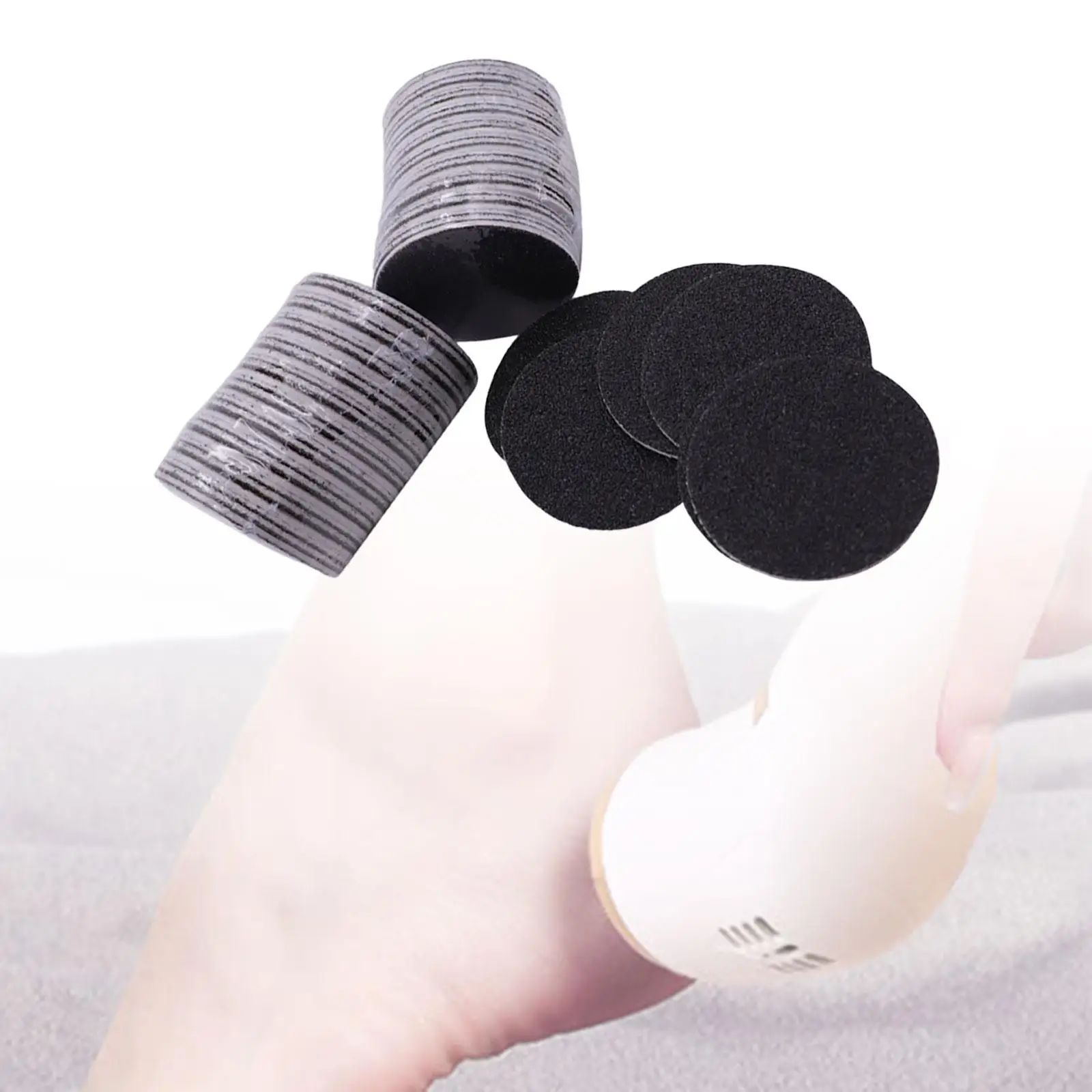 60x Sandpaper Pad Disks Replacement Remover Tool Feet Clean Dead Cracked Polishing Craft Callus Disks Foot File Discs Men