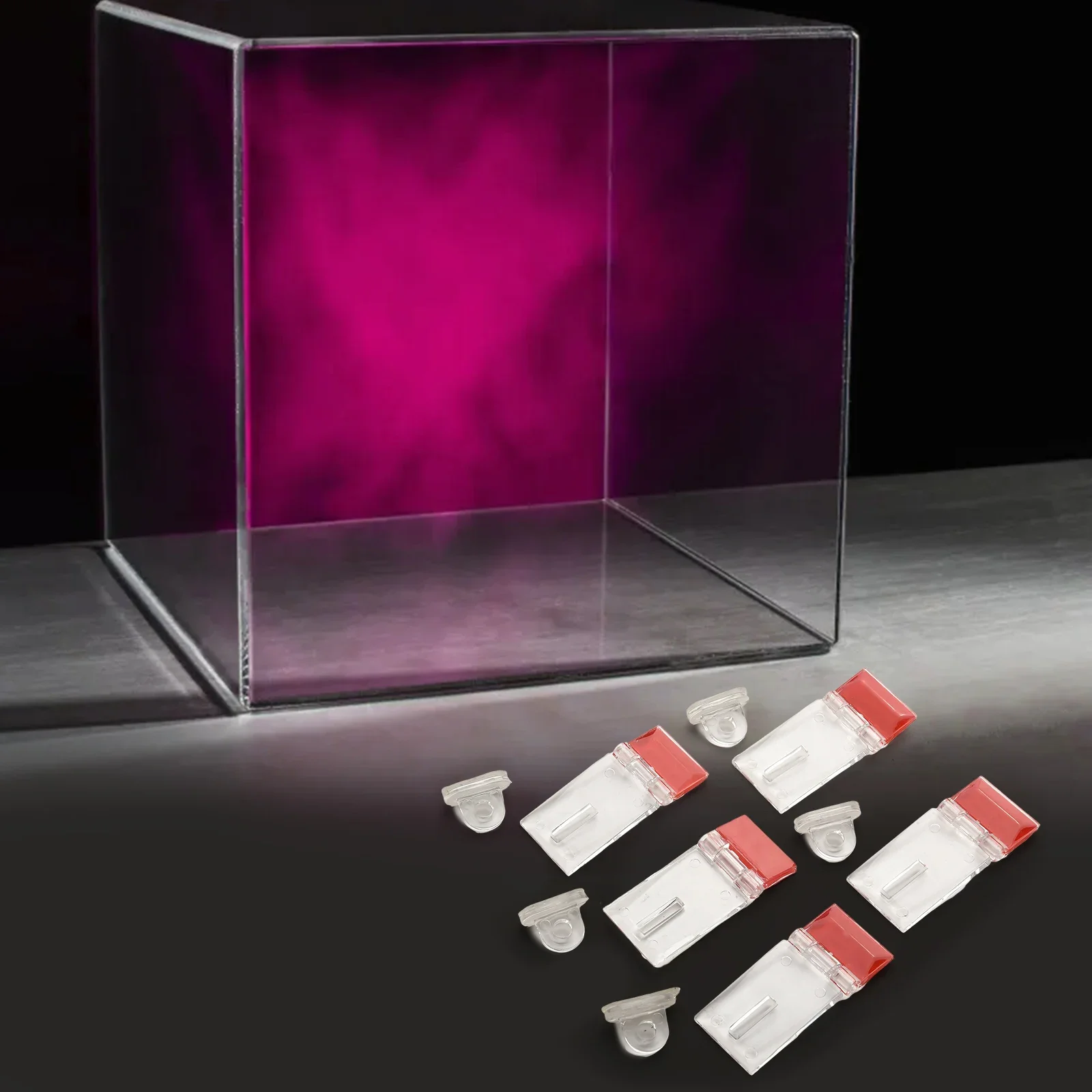 1.1 X 1.3 Inches Plastic Hinges Maximum Durability Not Easy To Break Secure Closure High-quality Acrylic For Crafts