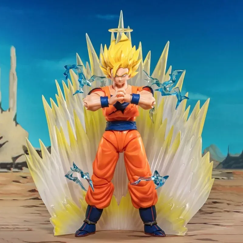 Demoniacal Fit Dragon Ball Anime Action Figure Toys, SHF 14.5cm, Mobile Son Goku, PVC, Collection Model Gifts, En stock