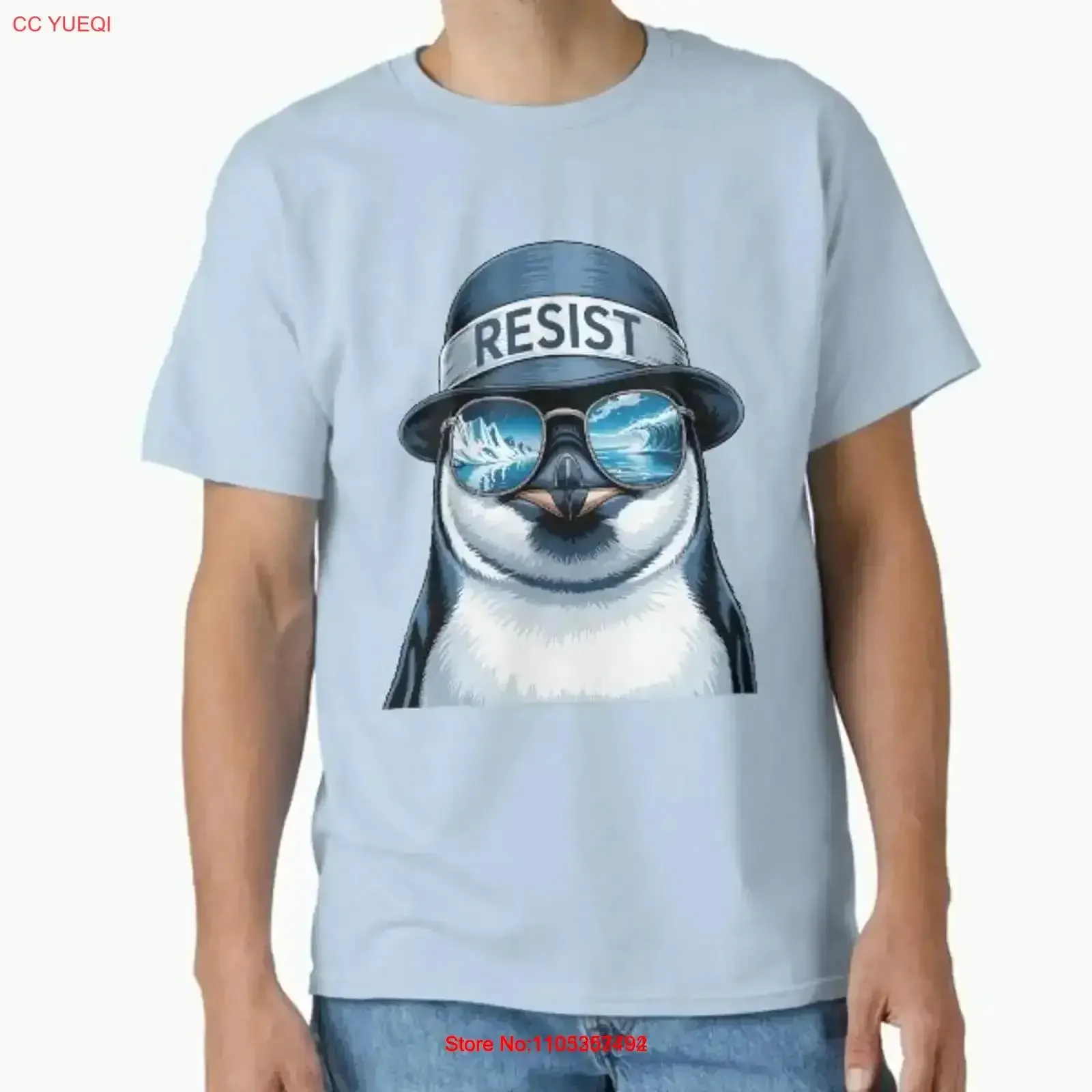 Rebel Gentoo Penguins RESIST Anti Tariff Prot T Shirt Made in US AUS Size S 2XL vintage Washed Casual graphic Stylish homme