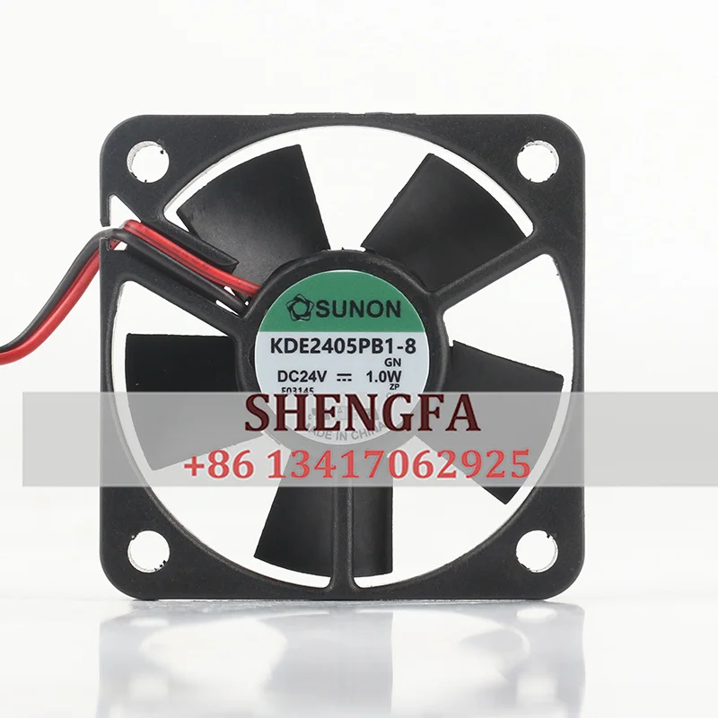 

SUNON KDE2405PFB1-8 Case Fan 50X50X10MM 5010 24V 1.0W 5CM Dual Ball Bearing Inverter Large Air Volume Cooling Fan