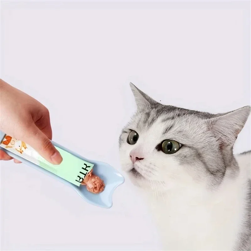 Pet Supplies Cat Strip Squeeze Spoon Cat Strip Feeder for Lickable Wet Cat Treats Pet Liquid Snack Feeding Tool Cat Feeder image 5