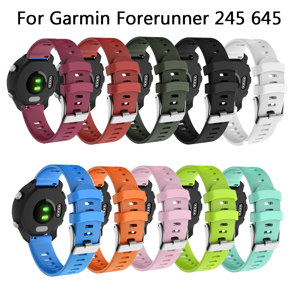 Smart Watch band for Garmin Forerunner 245 245M Vivoactive 3 soft silicone Breathable Wrist bands for Forerunner 645 Watchband