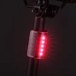 Bicycle Tail Light USB Charging Intelligent Mountain Road Bike Automatic Induction Start and Stop Touch Control Warning Light