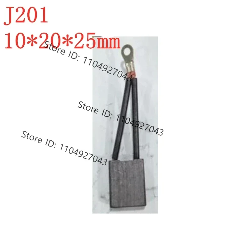 10pcs J201Motor carbon brush 10*20*25mm 10X20X25 electric forklift parts motor brush drive walking lift oil pump carbon brush