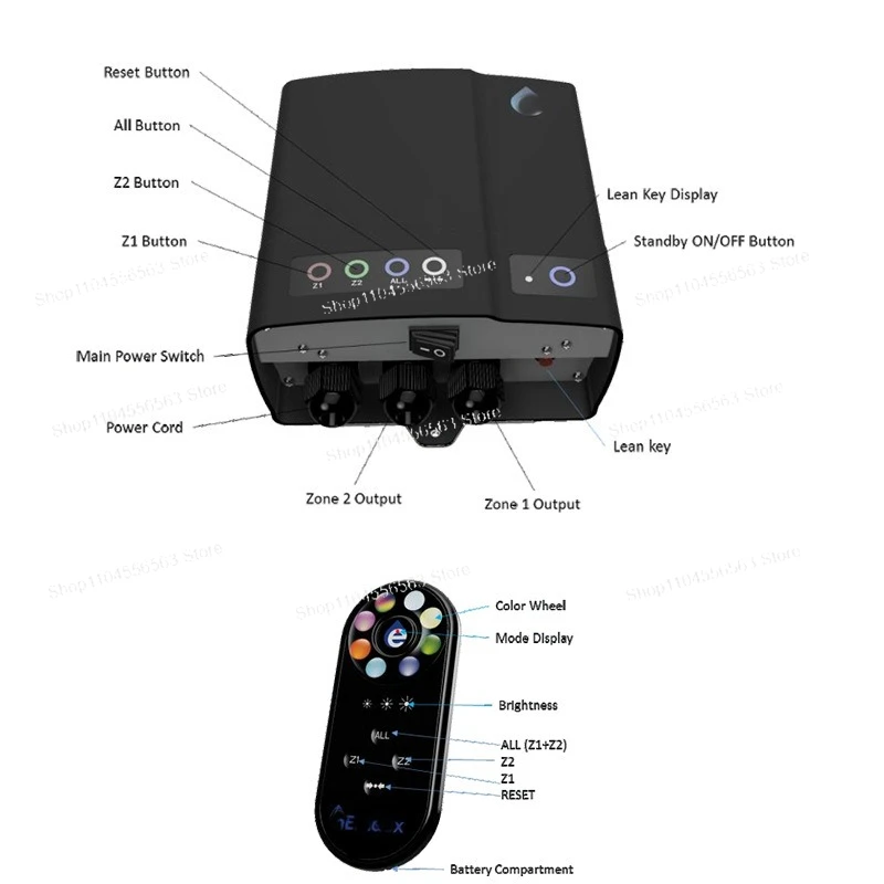 Swimming Pool Underwater LED Light Controller – Submersible Lamp Control Unit for Pool & Fountain Lighting