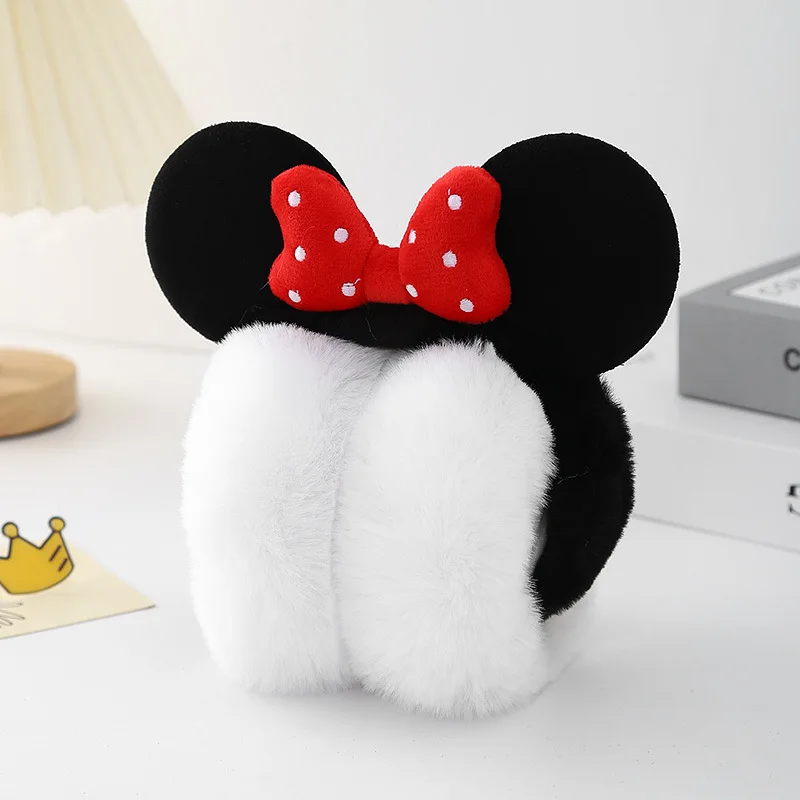 Disney Minnie Mouse Soft Plush Ear Keep Warmer Winter Earmuffs Children Fashion Outdoor Earflap Protection Ear-Muffs Ear Cover #5
