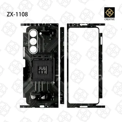 Colorful Anti-Scratch Stickers For Samsung Galaxy Z Fold6 5 4 3 7 Fold5 Protective Decal Skin Cover Back Film