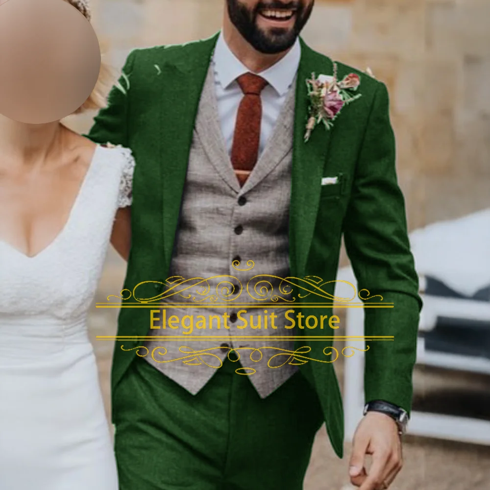 Men's suit wedding elegant suit jacket two piece formal jacket casual vest classic color banquet tuxedo