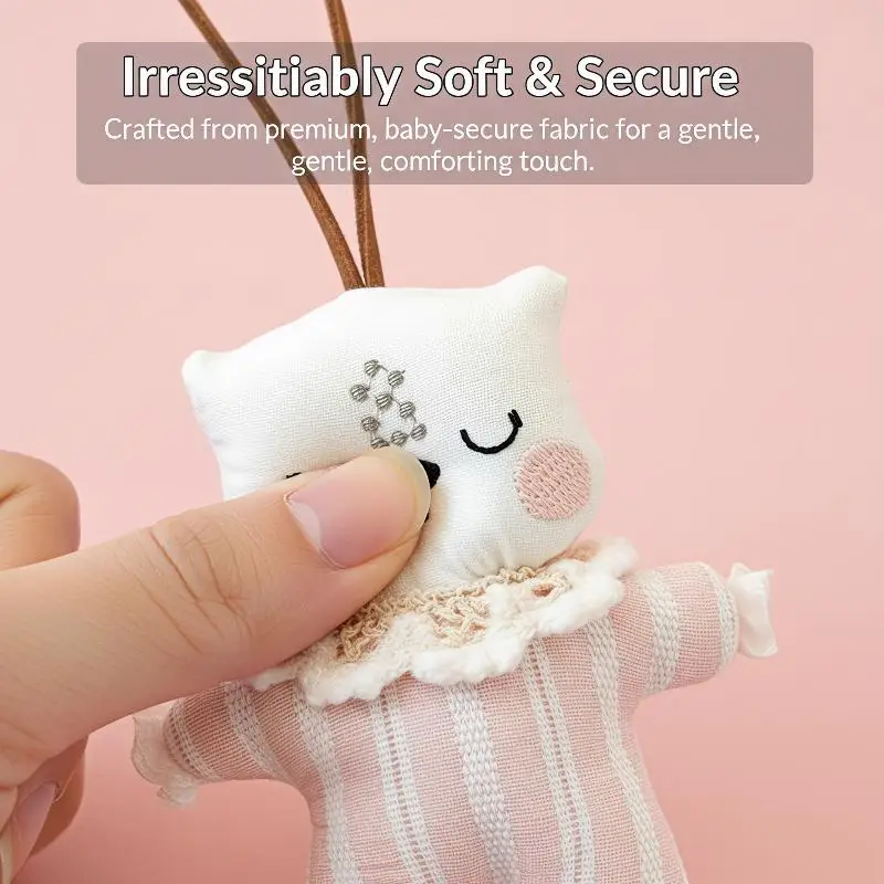 Cute Fabric Bunny Cartoon Pendant Cute Bag Charm Practical Handmade Key Chain