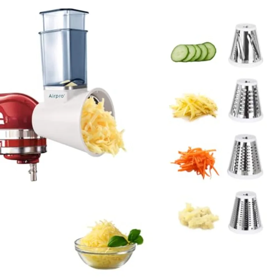 

Насадка-измельчитель для кухонного миксера KitchenAid: овощерезка, салатница, измельчитель для сыра